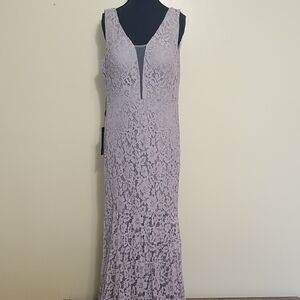 Ever Pretty Sleeveless Lace Maxi Dress - Lavender